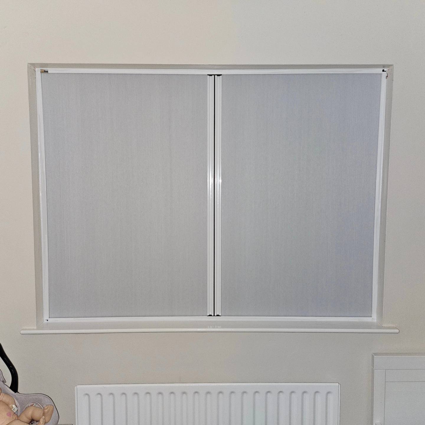 blinds covering window