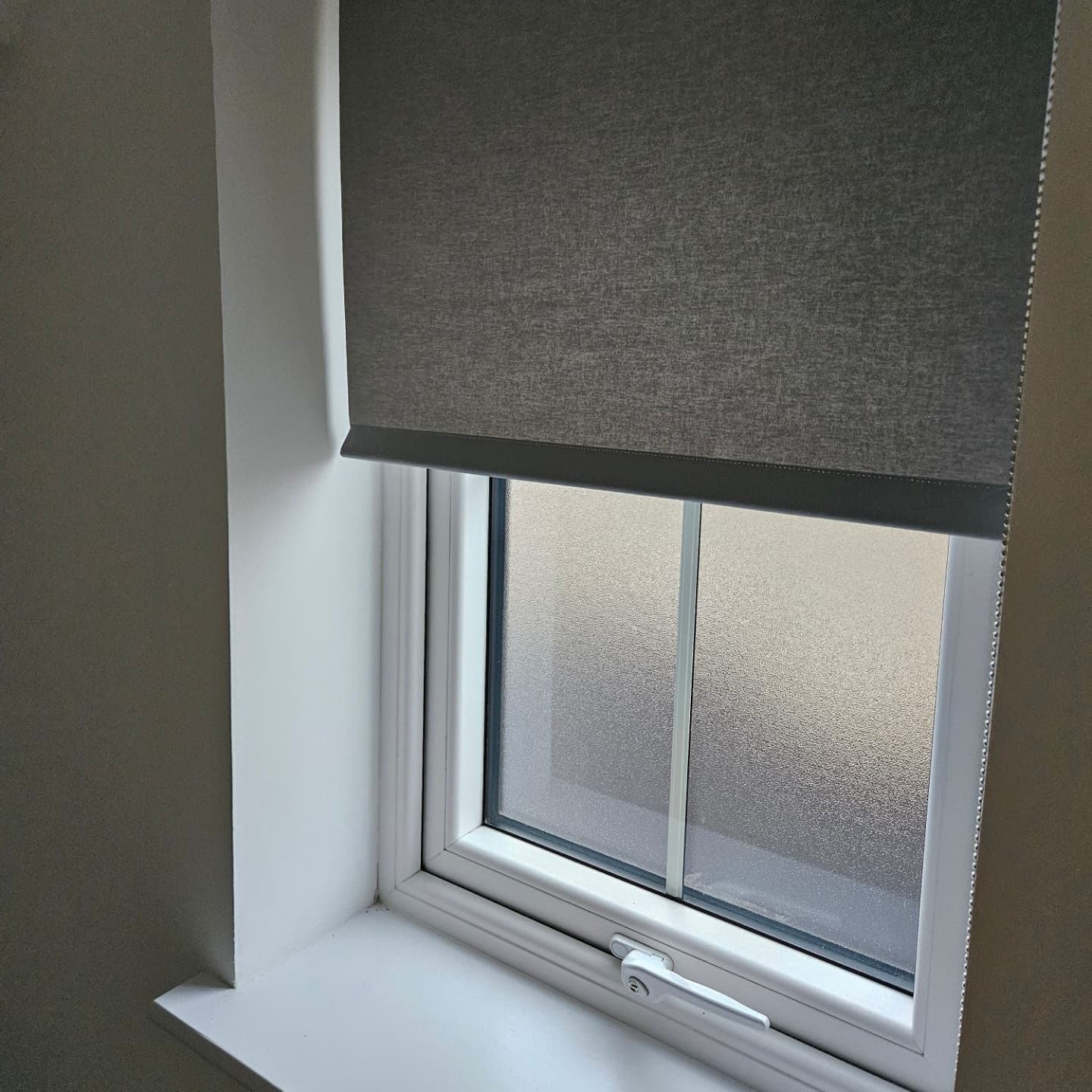 roller blind half open