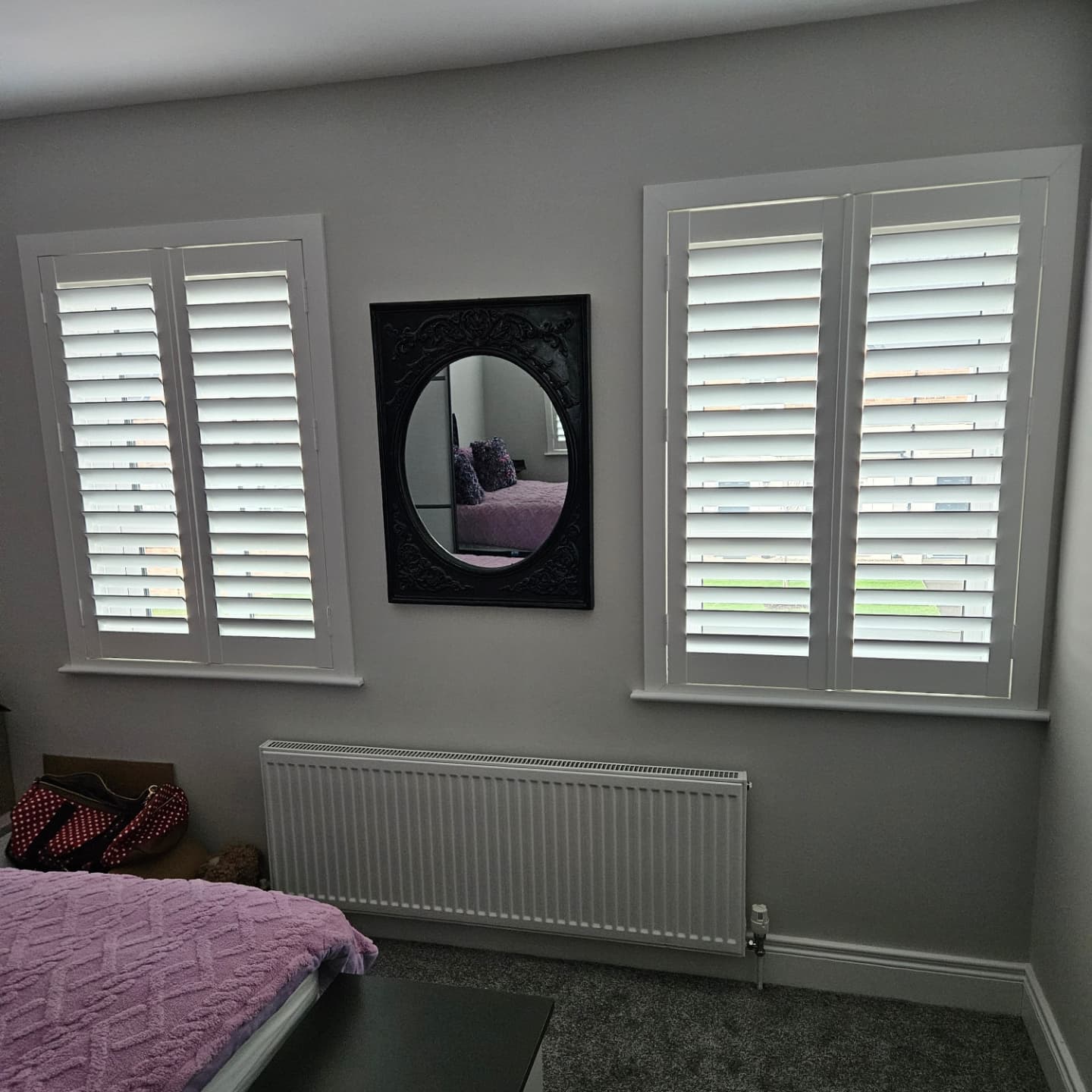 shutters blind in bedroom windows